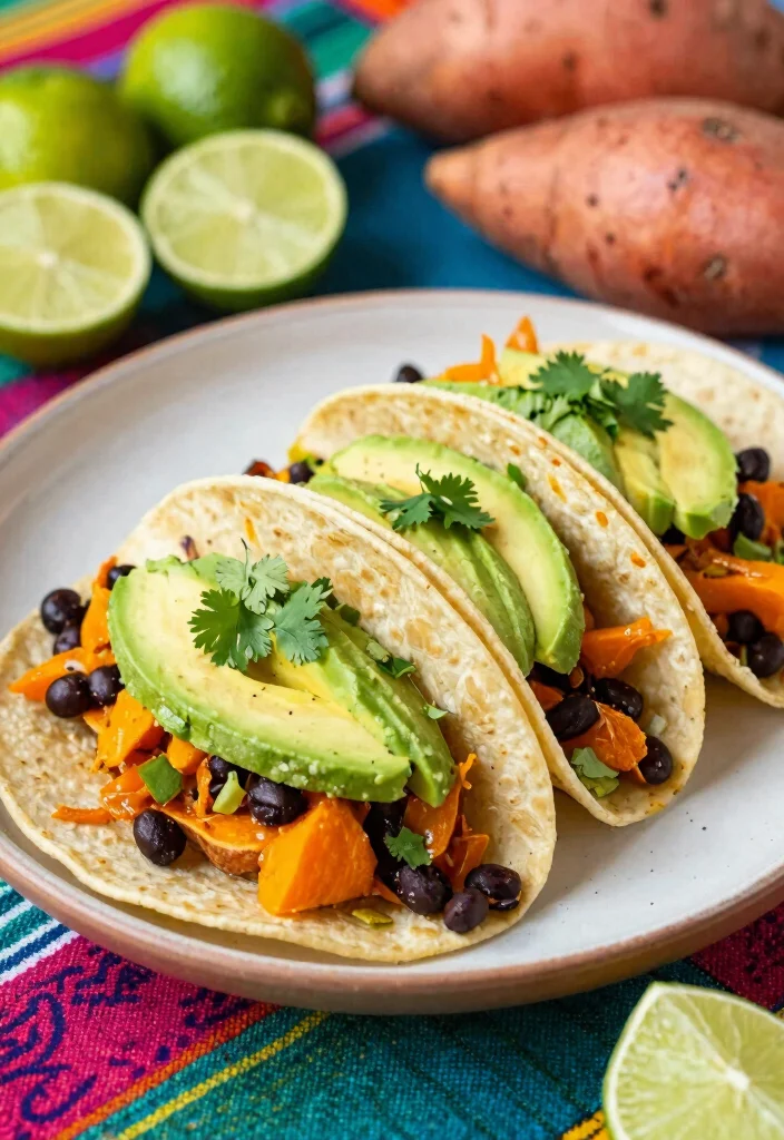 18 Freezer-Friendly Vegetarian Meals Everyone Will Love - 9. Sweet Potato and Black Bean Tacos 1