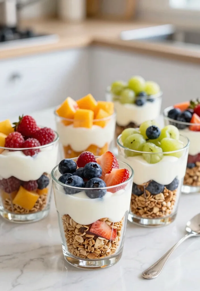 18 Freezer Meals for a Crowd: Perfect Party Food - 18. Fruit and Yogurt Parfaits 1