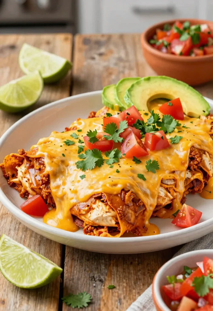 18 Freezer Meals for a Crowd: Perfect Party Food - 2. Cheesy Chicken Enchiladas 1