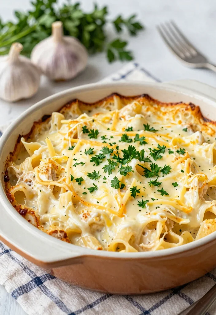 18 Freezer Meals for a Crowd: Perfect Party Food - 6. Chicken Alfredo Bake 1