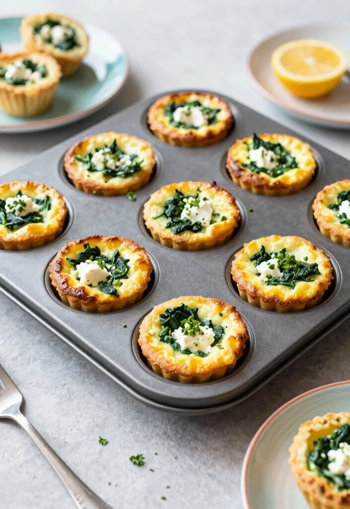 18 High-Protein Freezer Meals for Healthy Eating - 10. Spinach and Feta Egg Muffins 1