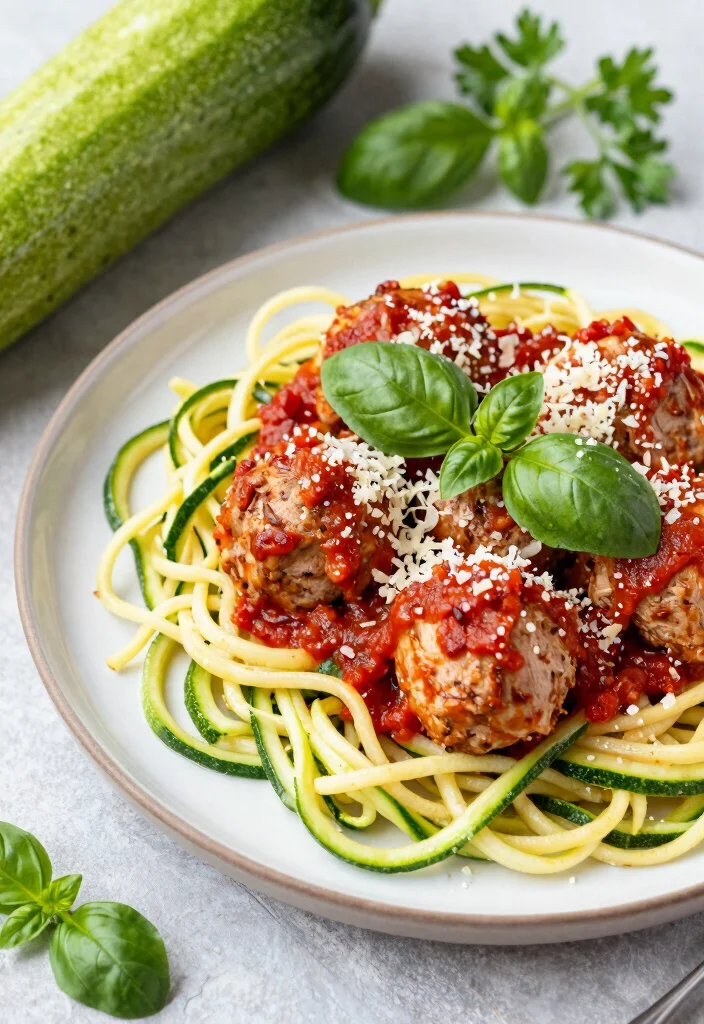 18 High-Protein Freezer Meals for Healthy Eating - 11. Turkey Meatballs with Zucchini Noodles 1