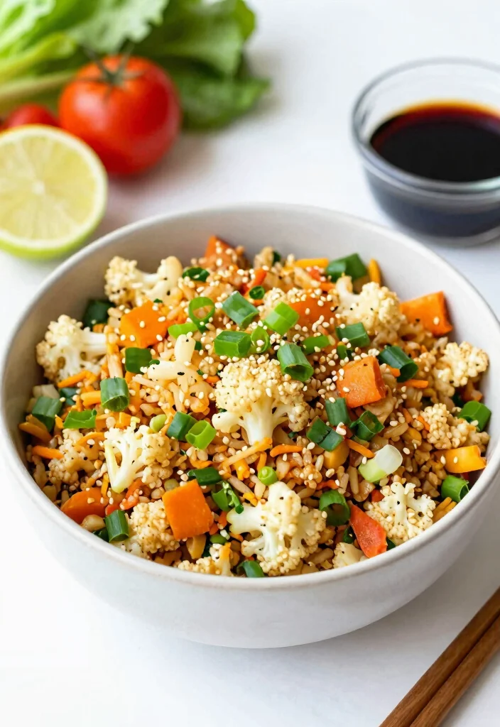 18 High-Protein Freezer Meals for Healthy Eating - 14. Veggie-Packed Cauliflower Fried Rice 1