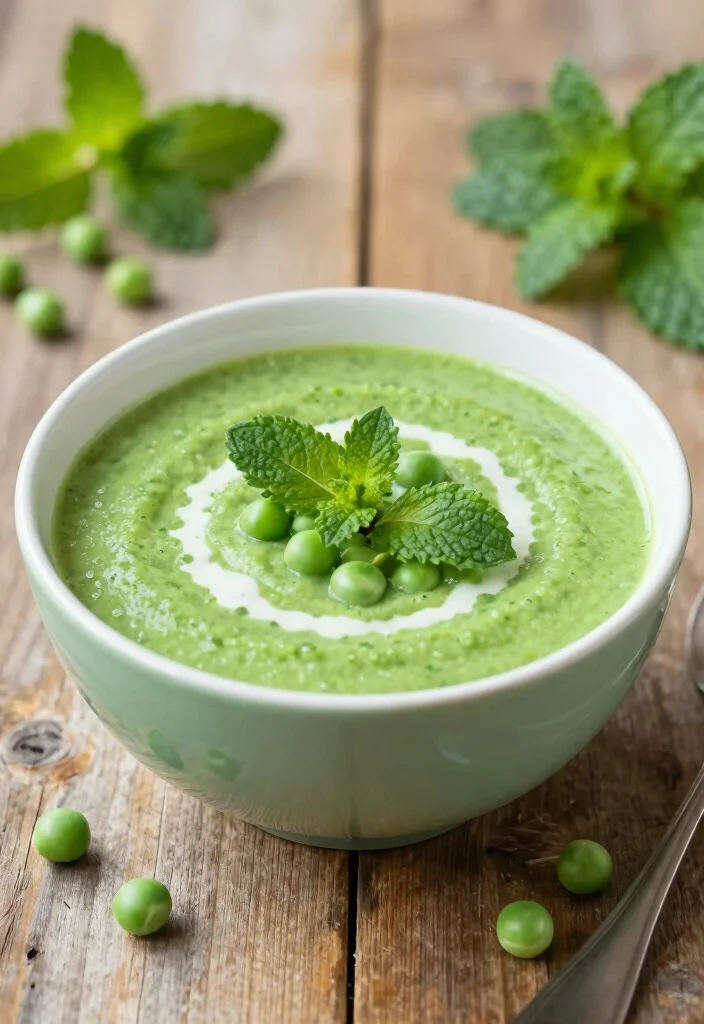 18 High-Protein Vegan Soups You Won't Believe Are Plant-Based - 17. Pea and Mint Soup 1