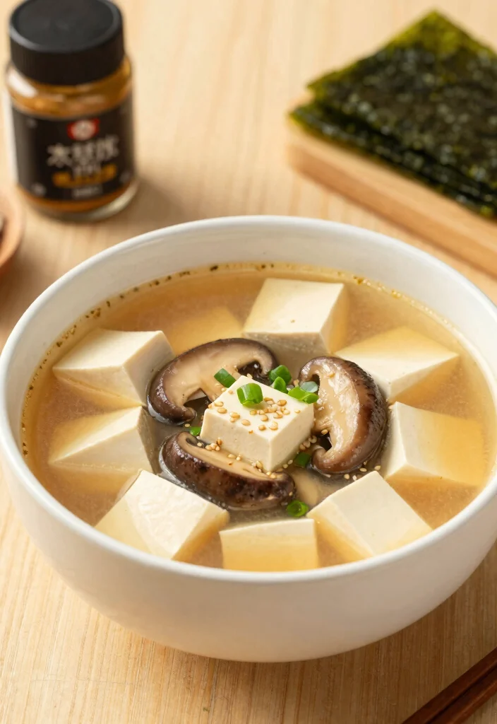 18 High-Protein Vegan Soups You Won't Believe Are Plant-Based - 6. Miso Tofu Soup 1