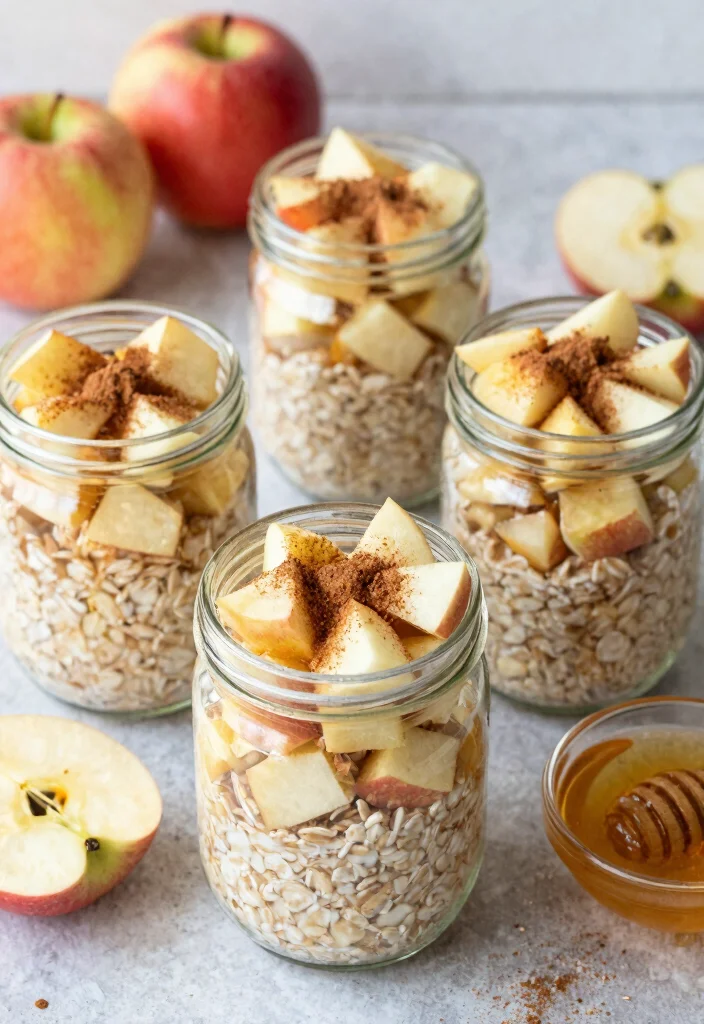 18 Make-Ahead Freezer Meals on a Budget - 18. Apple Cinnamon Overnight Oats 1