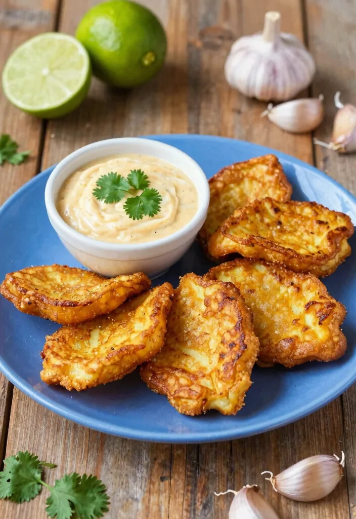 20 Authentic Vegan Puerto Rican Recipes Full of Flavor - 2. Tostones with Garlic Sauce 1