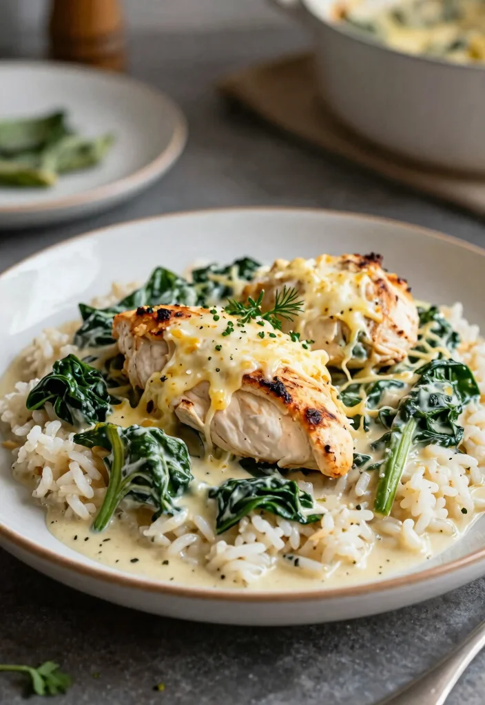 20 Crockpot Freezer Dump Meals That Cook Themselves - 19. Creamy Spinach and Artichoke Chicken 1