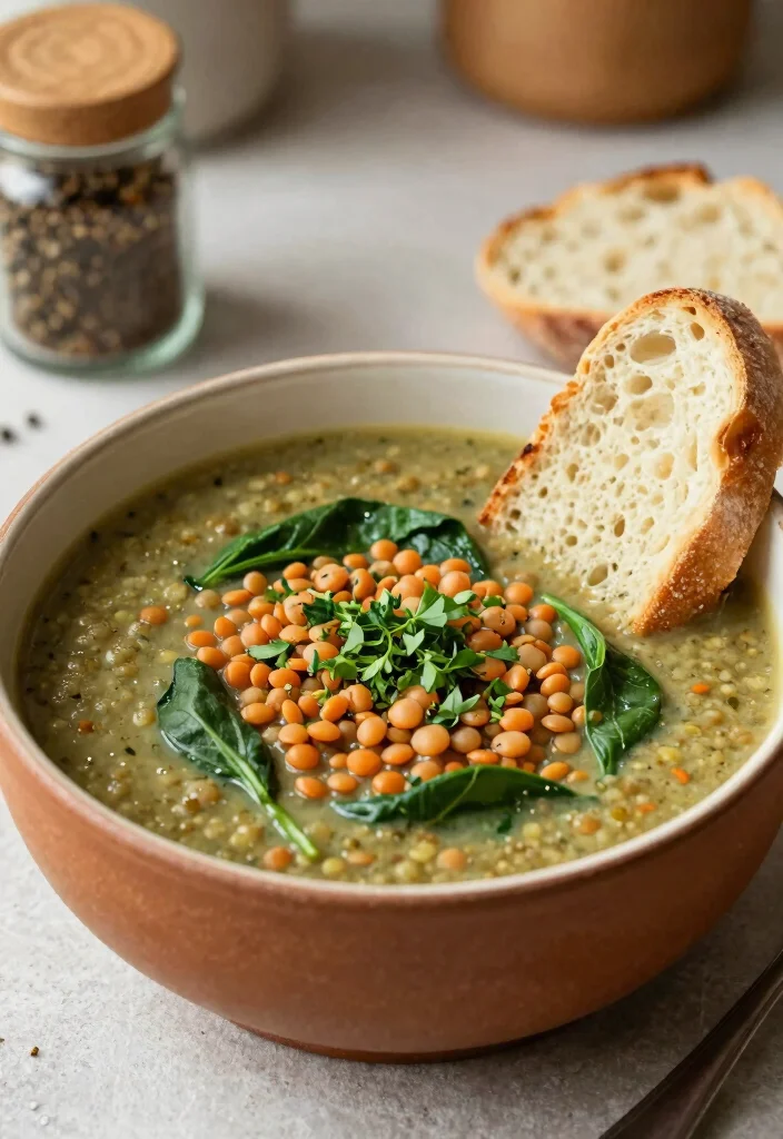 20 Crockpot Freezer Dump Meals That Cook Themselves - 5. Lentil and Spinach Soup 1