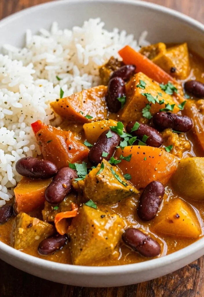 20 Crockpot Freezer Meals You Can Prep in One Day - 17. Vegetable and Bean Curry 1