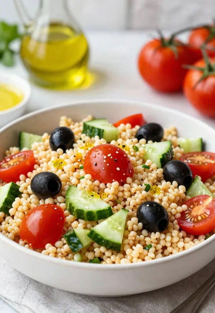 20 Easy Vegan Meal Prep Recipes to Save Time and Money - 20. Mediterranean Couscous Salad 1