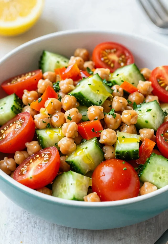 20 Easy Vegan Meal Prep Recipes to Save Time and Money - 6. Chickpea Salad 1
