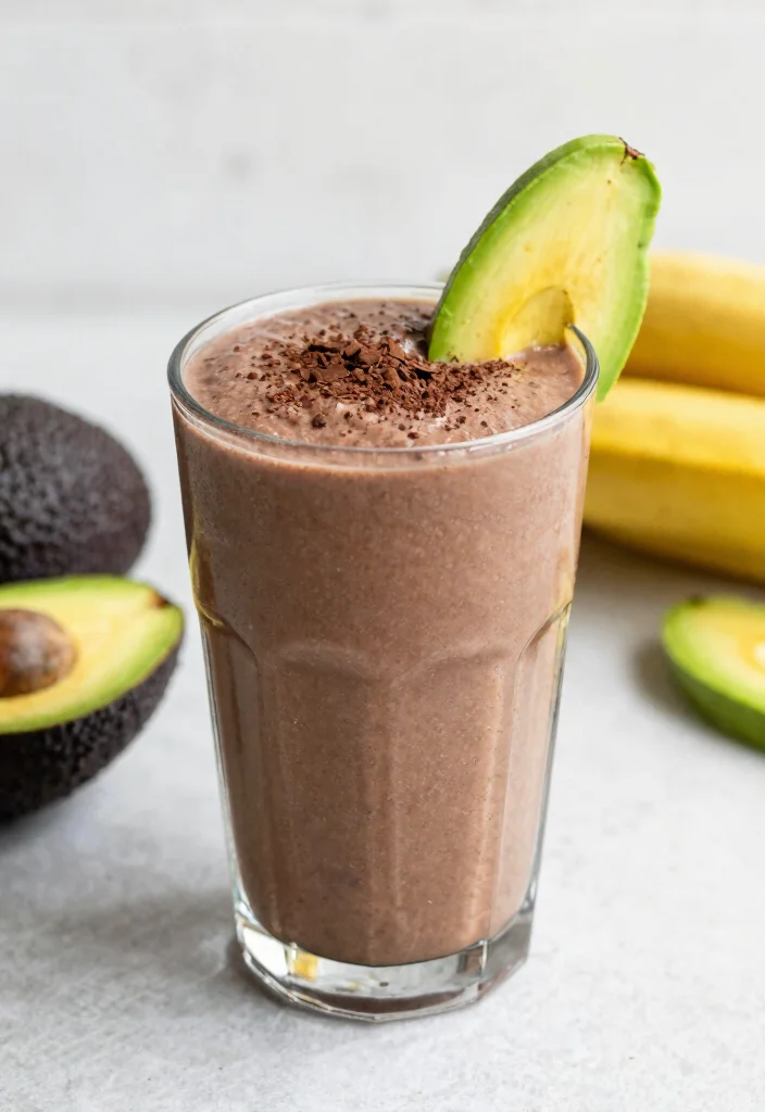20 Gluten-Free Vegan Breakfast Recipes to Start Right - 11. Chocolate Avocado Smoothie 1