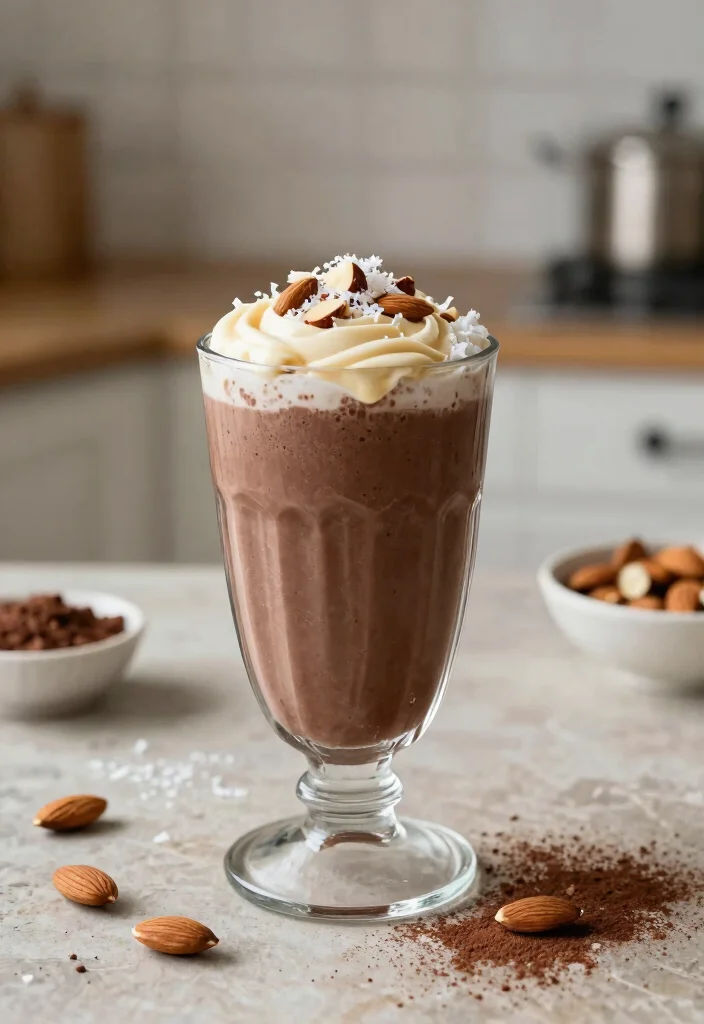 20 Gluten-Free Vegan Breakfast Recipes to Start Right - 5. Almond Joy Smoothie 1