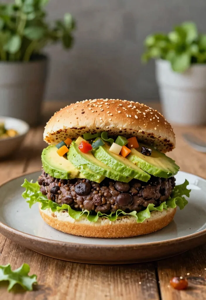 20 Healthy High-Protein Vegan Recipes for Strong Bodies - 7. Black Bean Burgers 1