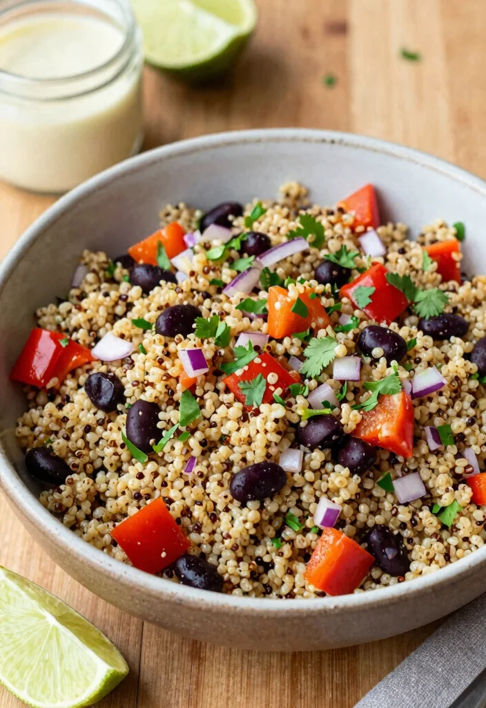 20 High-Protein Vegan Salads for a Filling Meal - 1. Quinoa & Black Bean Salad 1