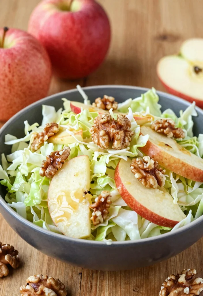 20 High-Protein Vegan Salads for a Filling Meal - 20. Cabbage & Apple Salad 1