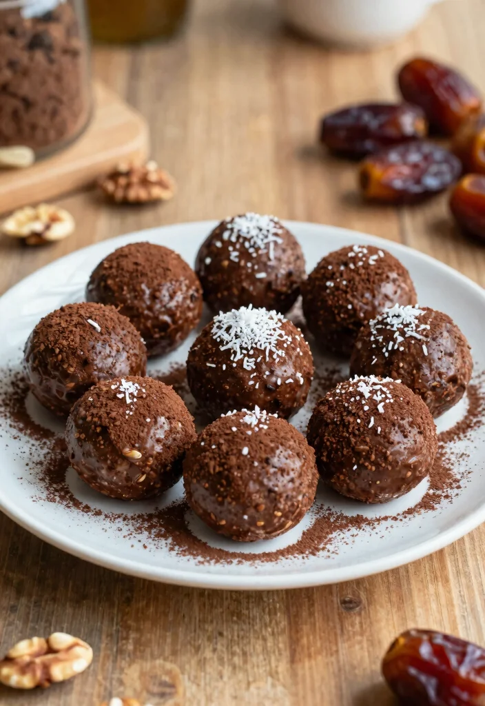 20 Raw Vegan Recipes You Can Make in 20 Minutes - 16. Raw Vegan Chocolate Energy Balls 1