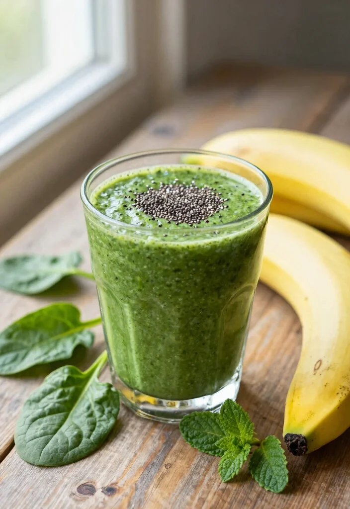 20 Raw Vegan Recipes You Can Make in 20 Minutes - 4. Energizing Green Smoothie 1