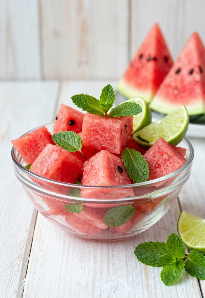 20 Raw Vegan Recipes You Can Make in 20 Minutes - 6. Refreshing Watermelon Salad 1