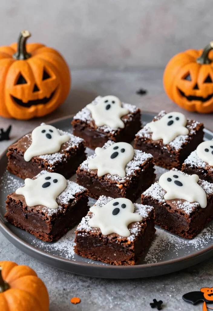 20 Spooky Vegan Halloween Treats Kids and Adults Love - 13. Boo-tiful Brownies 1