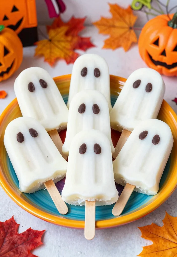 20 Spooky Vegan Halloween Treats Kids and Adults Love - 15. Berry Ghost Popsicles 1