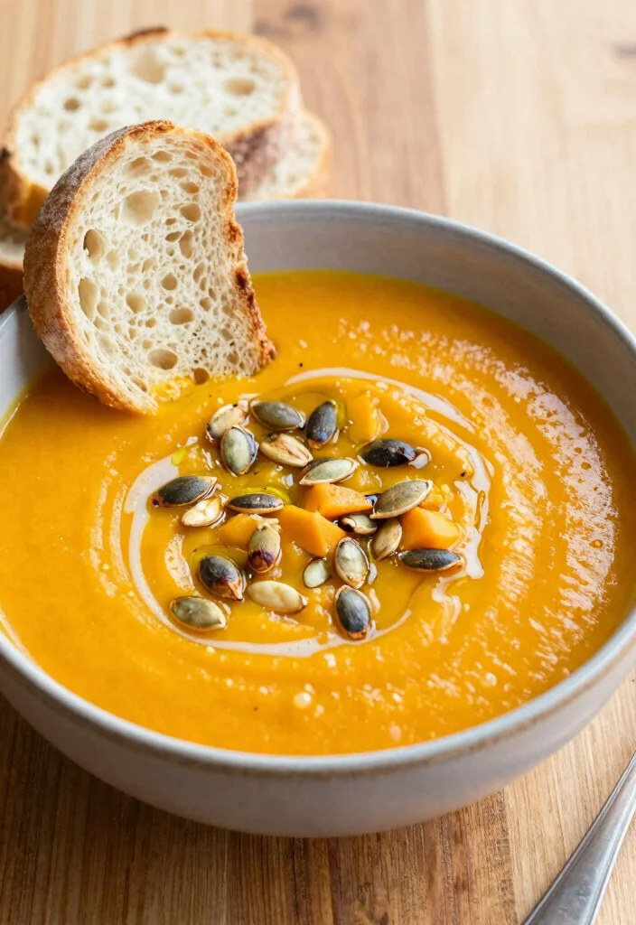 20 Vegan Butternut Squash Recipes (Soups, Pasta and More) - 13. Butternut Squash and Apple Soup 1