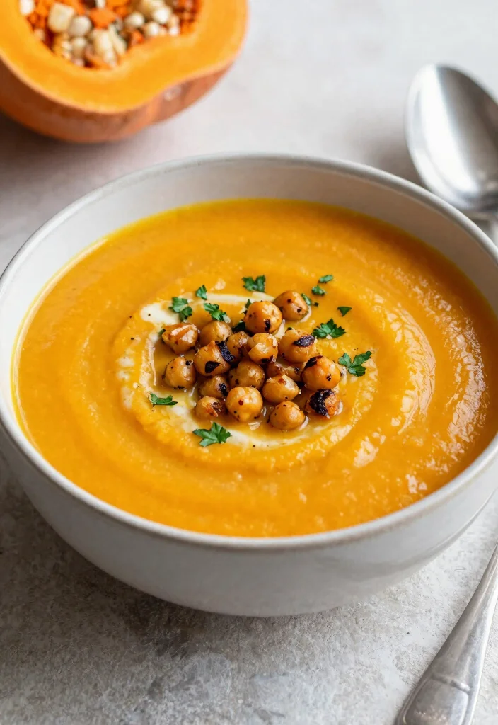 20 Vegan Butternut Squash Recipes (Soups, Pasta and More) - 16. Butternut Squash and Cauliflower Soup 1