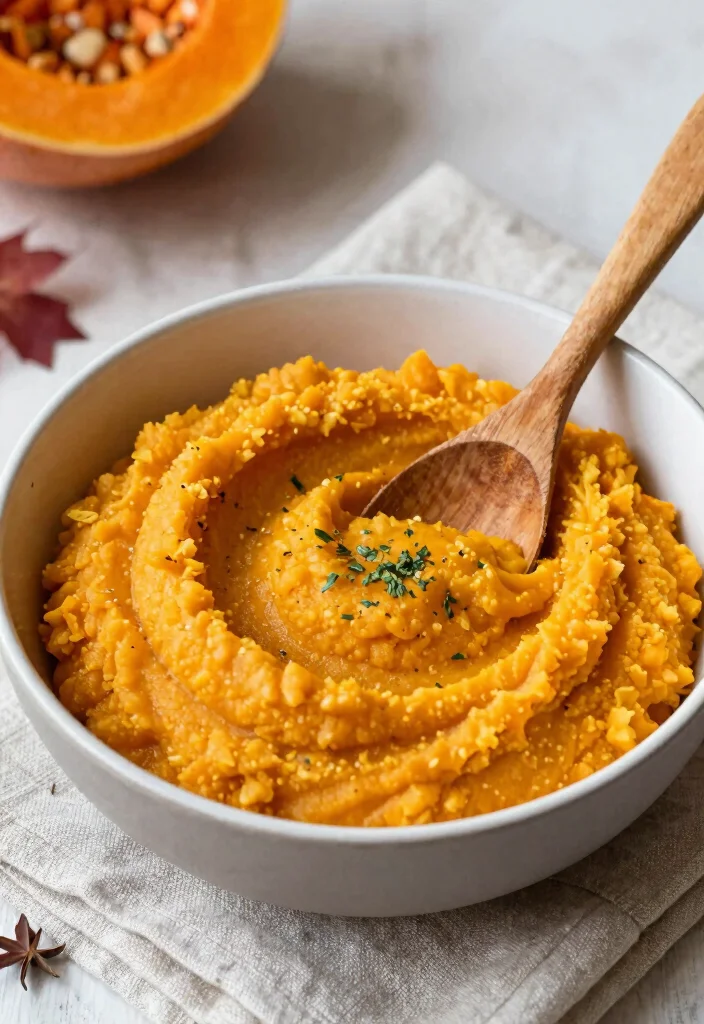 20 Vegan Butternut Squash Recipes (Soups, Pasta and More) - 19. Butternut Squash & Sweet Potato Mash 1