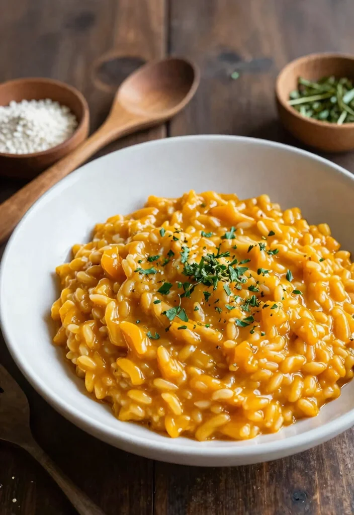 20 Vegan Butternut Squash Recipes (Soups, Pasta and More) - 4. Butternut Squash Risotto 1