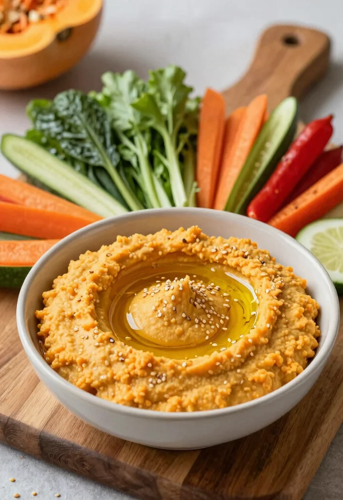 20 Vegan Butternut Squash Recipes (Soups, Pasta and More) - 8. Butternut Squash Hummus 1