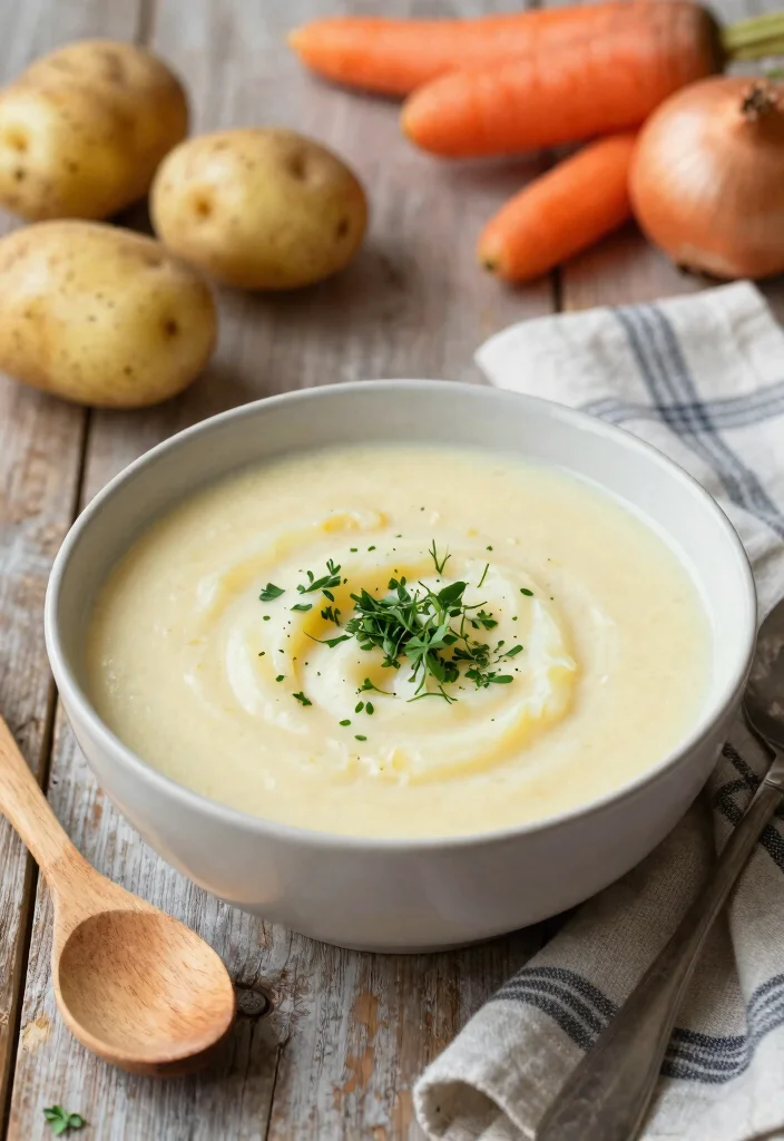 20 Vegan Crockpot Recipes That Practically Cook Themselves - 2. Creamy Vegan Potato Soup 1