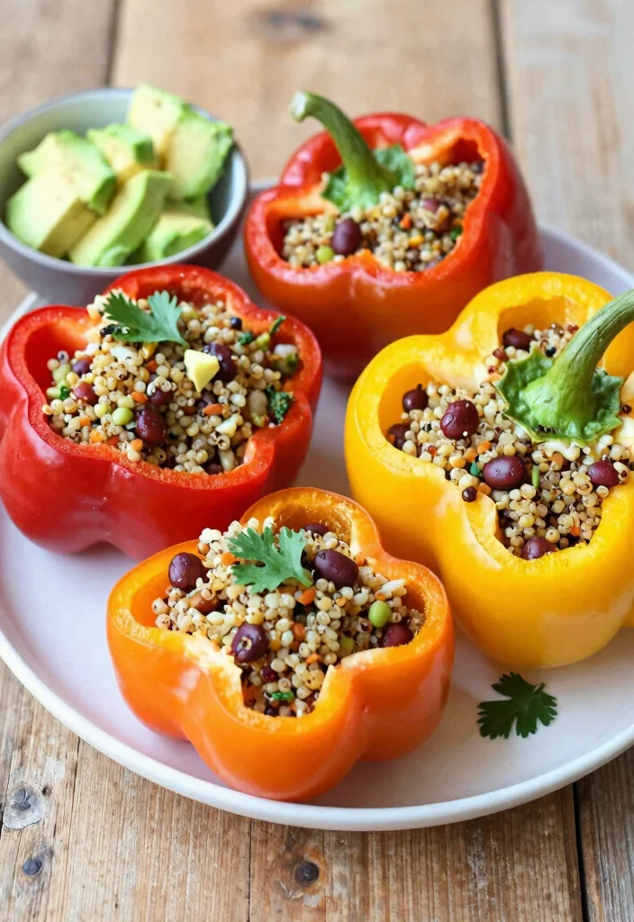 20 Vegan Crockpot Recipes That Practically Cook Themselves - 9. Vegan Stuffed Peppers 1
