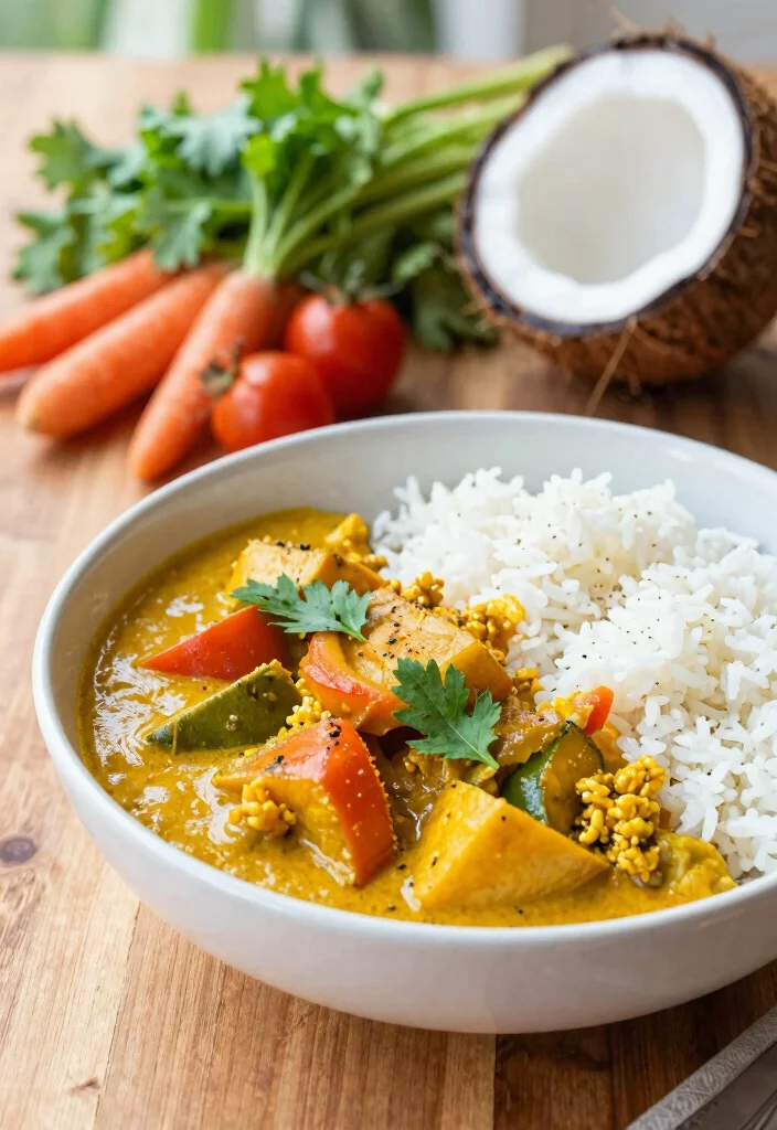 20 Vegan Freezer Meals for Easy Make-Ahead Dinners - 3. Vegetable Coconut Curry 1