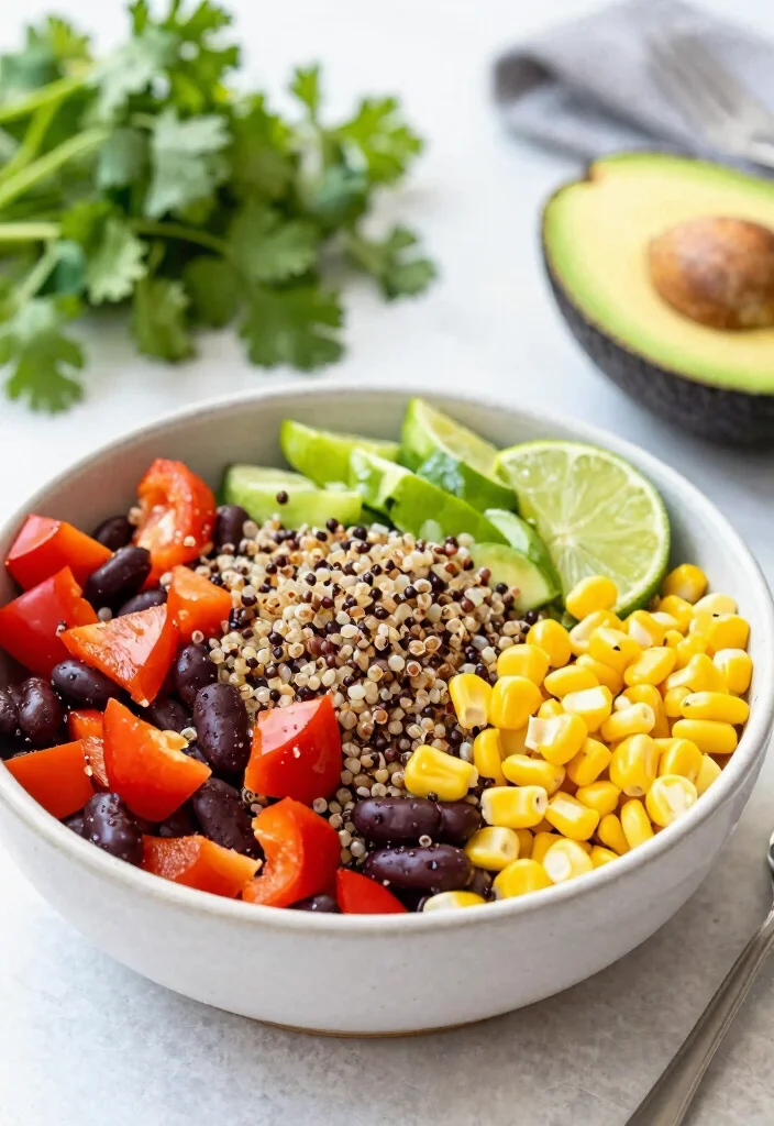 20 Vegan Freezer Meals for Easy Make-Ahead Dinners - 4. Quinoa and Black Bean Bowl 1