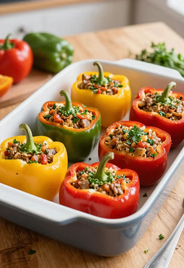 20 Vegan Freezer Meals for Easy Make-Ahead Dinners - 5. Vegan Stuffed Peppers 1