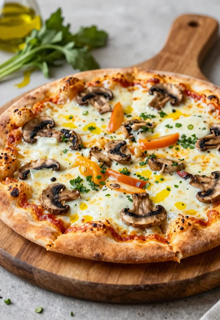 20 Vegan Mushroom Recipes: Soups, Pasta and Main Dishes - 12. Vegan Mushroom Pizza 1