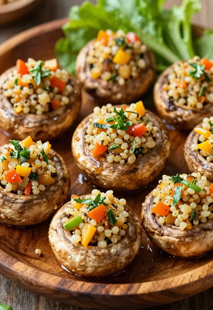 20 Vegan Mushroom Recipes: Soups, Pasta and Main Dishes - 5. Stuffed Portobello Mushrooms 1