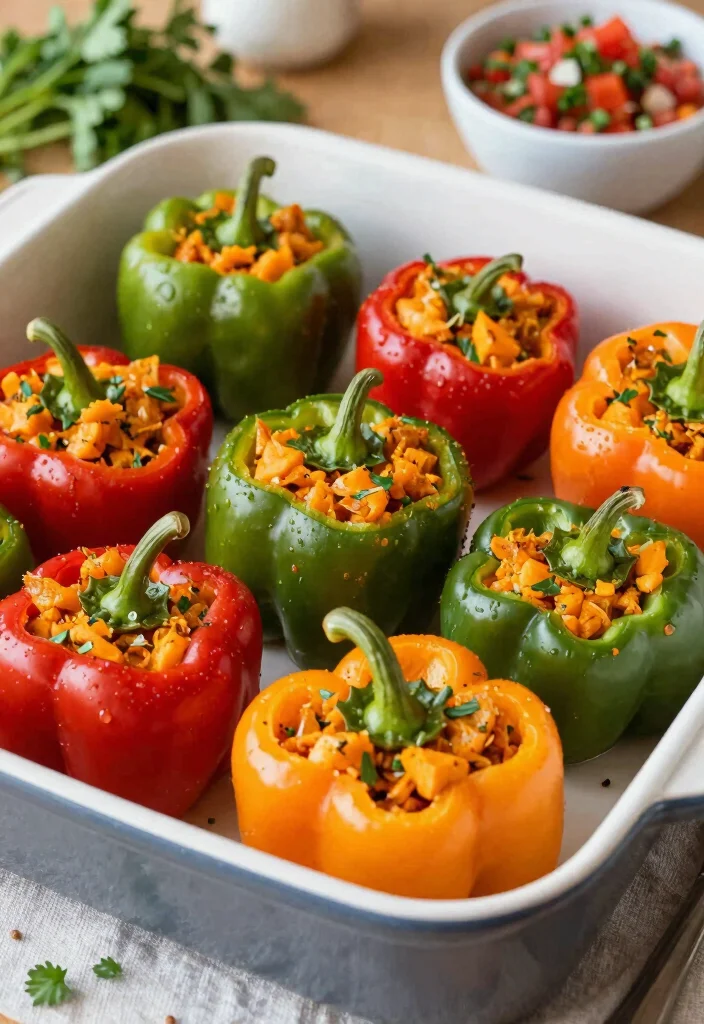 20 Vegan Sweet Potato Recipes: Easy and Nutritious Meals - 15. Sweet Potato Stuffed Peppers 1