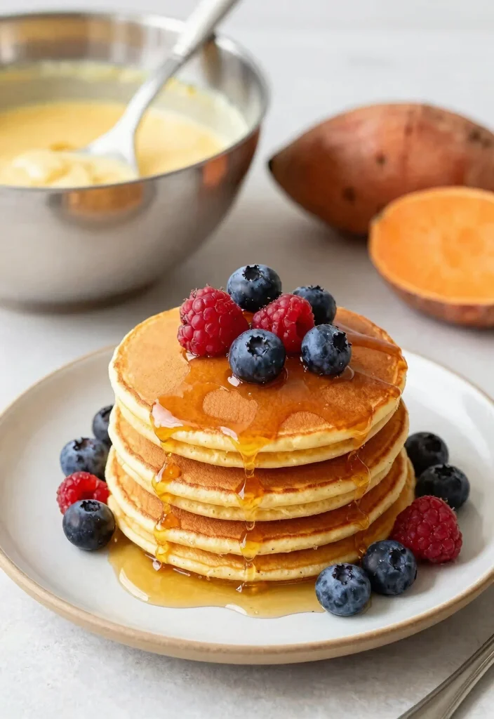 20 Vegan Sweet Potato Recipes: Easy and Nutritious Meals - 4. Sweet Potato Pancakes 1