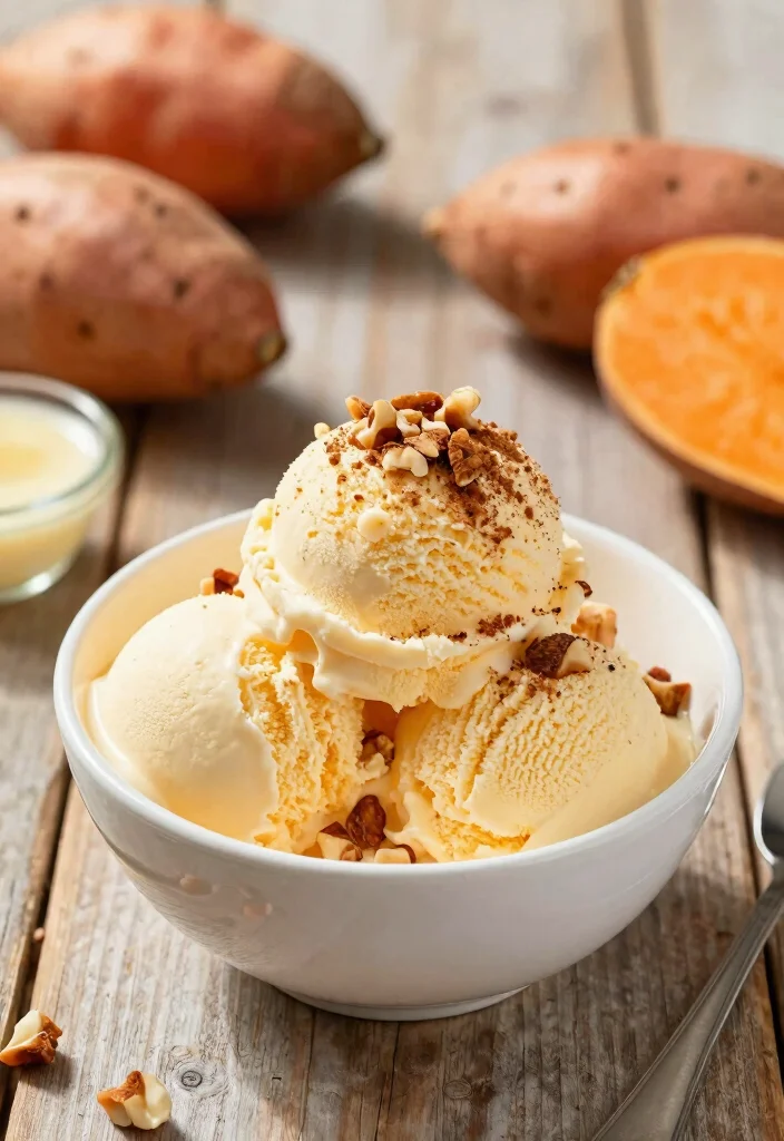 20 Vegan Sweet Potato Recipes: Easy and Nutritious Meals - 5. Sweet Potato Ice Cream 1