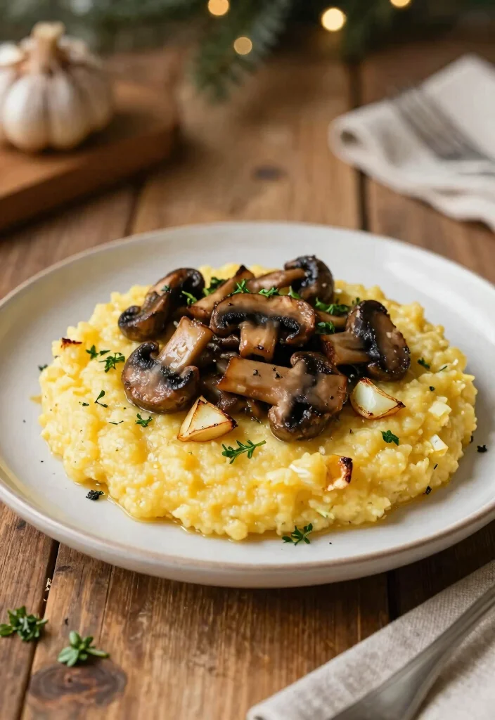 20 Vegan Thanksgiving Main Dishes That Impress Every Guest - 9. Roasted Garlic and Herb Polenta 1