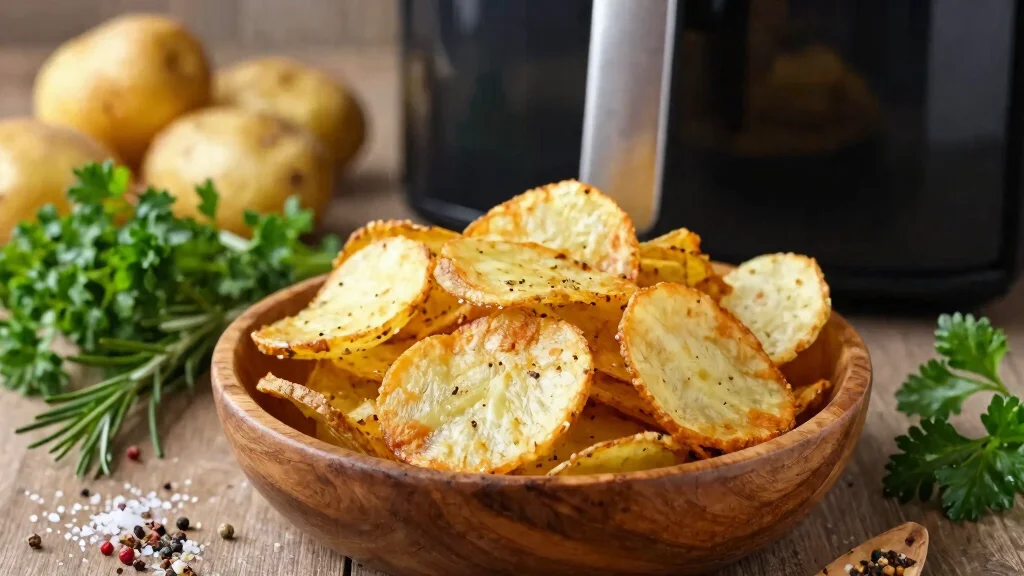 8 Crispy Air Fryer Potato Chips Recipes Homemade Thin and Light