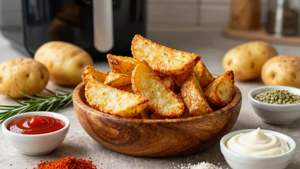 8 Crispy Air Fryer Potato Wedges Recipes Seasoned Golden and Addictive